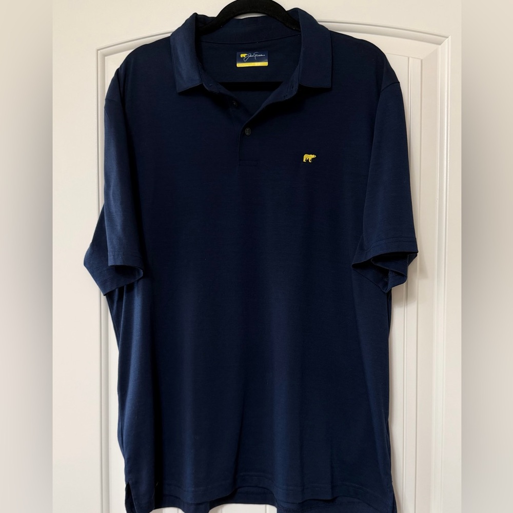 Jack Nicklaus short sleeve navy polo golf shirt size Xl